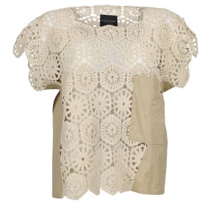 Nr blonde top, Crochet, sand