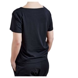 T-shirt i bambus og bomuld, sort