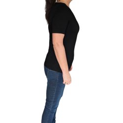 Nr T-shirt dame, Jersey, sort